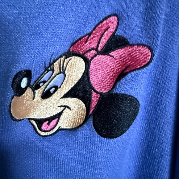Disney Purple Minnie Mouse Embroidered Knit Cardigan Plus Size 2X - Picture 4 of 11